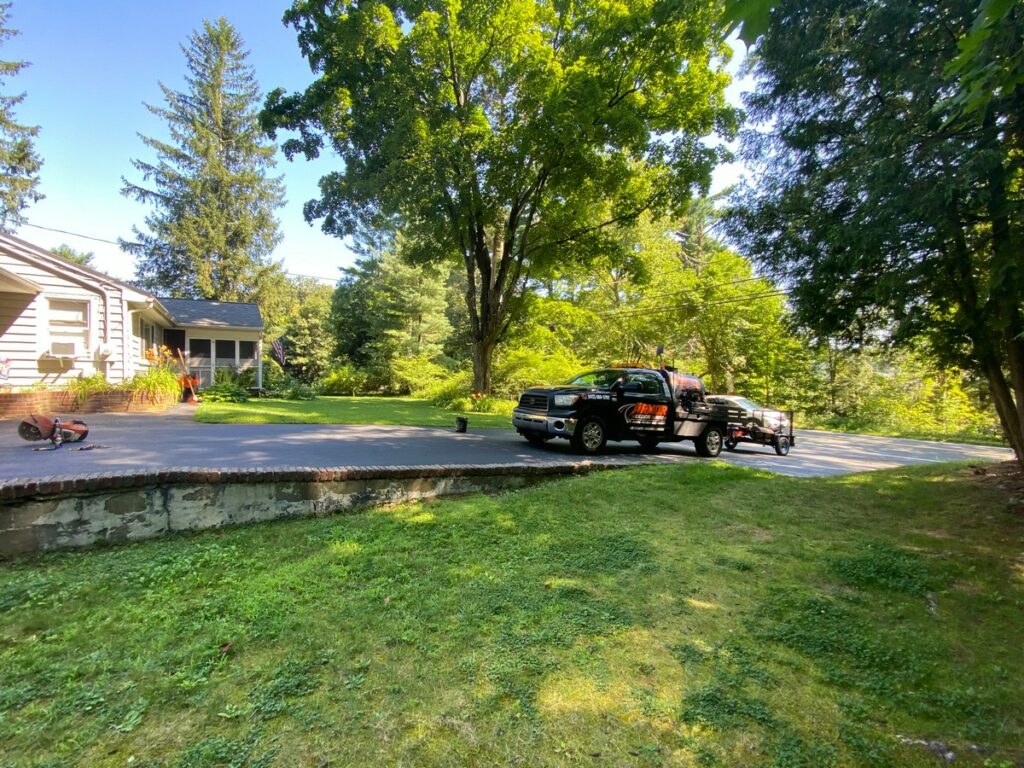 Cutout Patch Repair and Driveway Sealcoating in Andover, MA