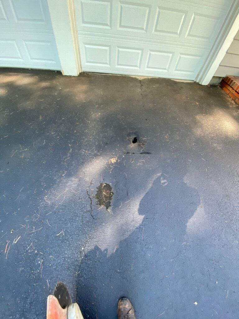 Cutout Patch Repair and Driveway Sealcoating in Andover, MA
