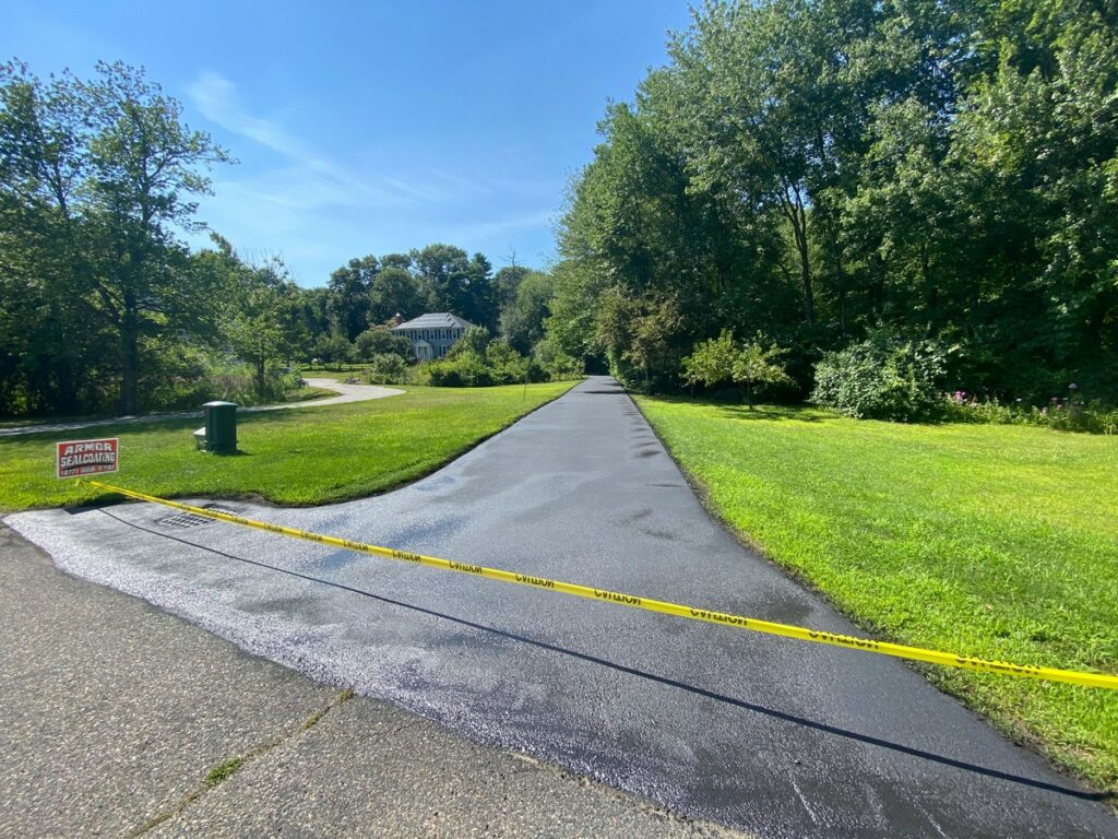 Cutout Patch Repair and Driveway Sealcoating in Andover, MA